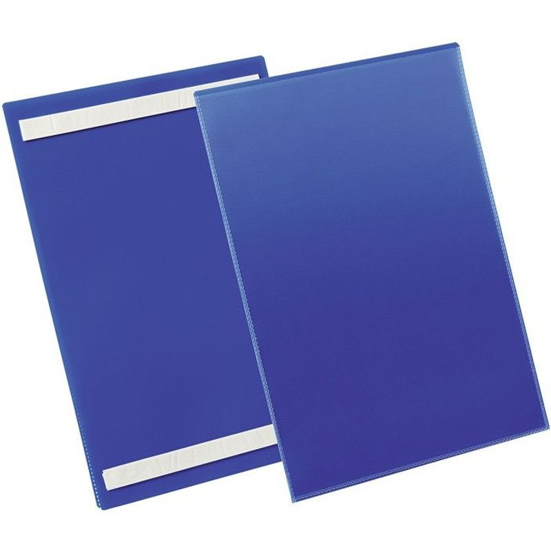 Pochette à étiquettes l.210xH297 mm bleu autocollant 50 pièces/paquet