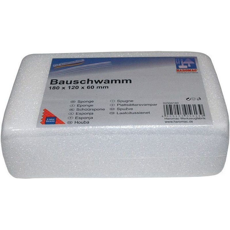 Éponge de carreleur L180xl115xH60 mm pores fins