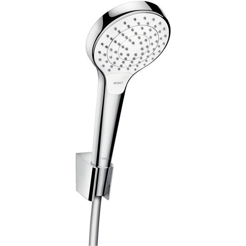 Set de douche S 1,25m/Croma Select S 110 Vario blanc/chromé