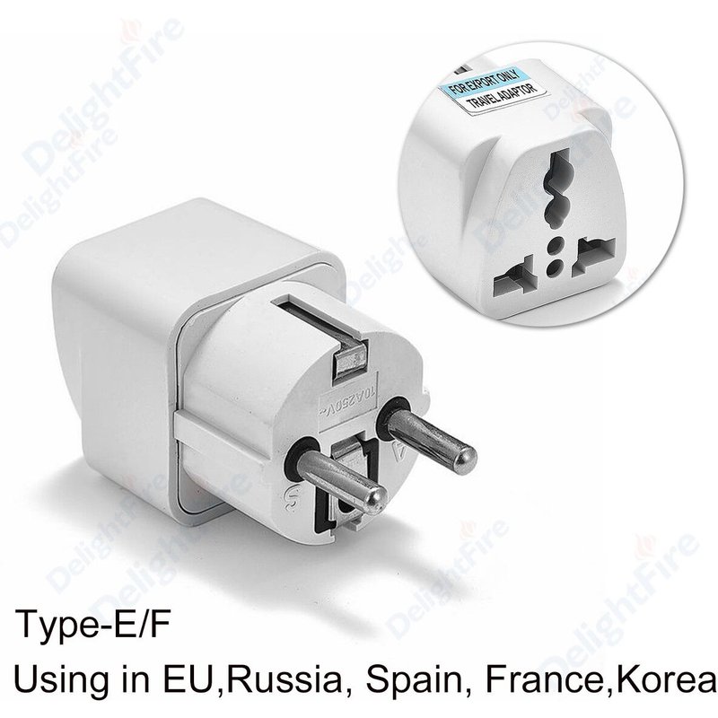 Adaptateur de prise universel AU Australie,adaptateur de voyage,convertisseur de prise électrique,chargeur d'alimentation,EU,US,UK vers AU - Type 4.8mm EU White-10pcs