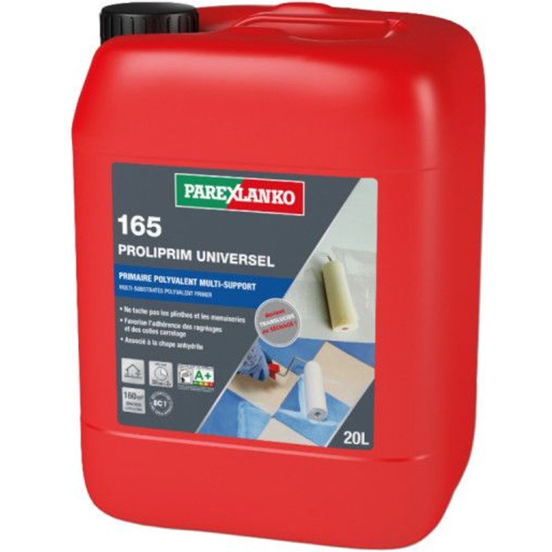 Primaire tous supports PAREXLANKO 165 Proliprim Universel - 20L - L16520