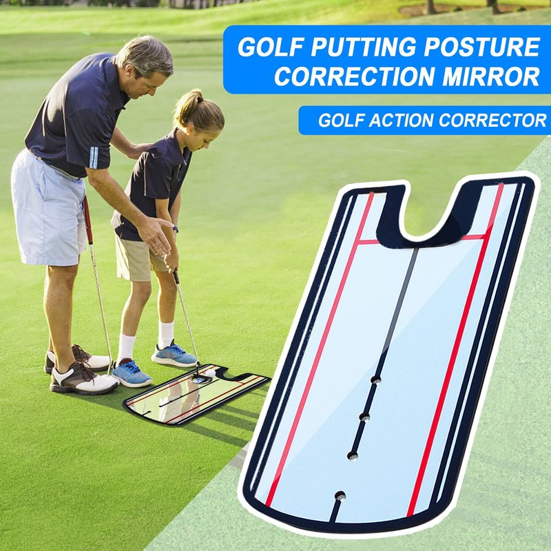 Correcteur D'action De Miroir De Correction De Posture De Putting De Golf Entra?Neur De Putting De Golf