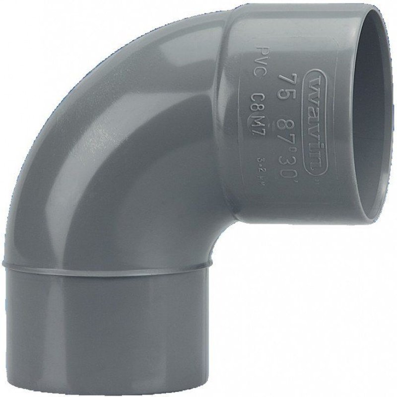 Coude pvc 90° mâle-femelle - WAVIN