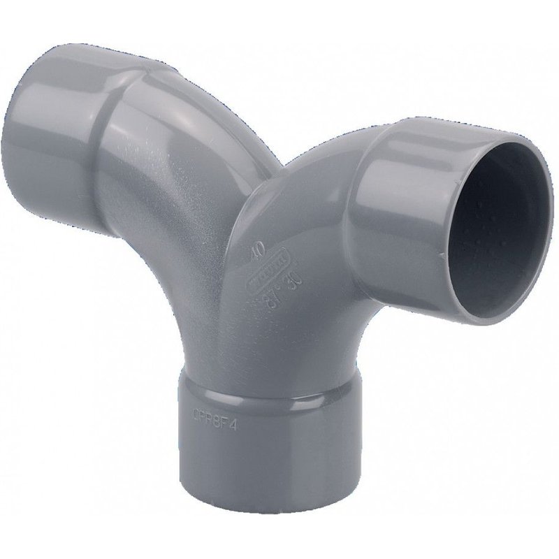 Coude double pvc 90° Ø40 - WAVIN