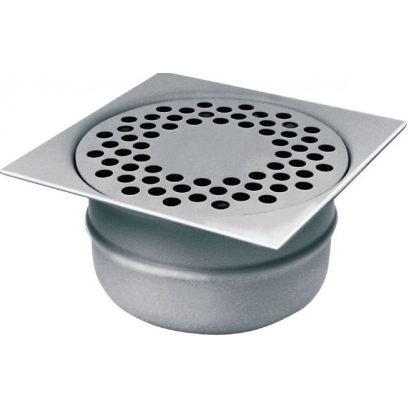 Siphon de sol 150X150 mm sortie verticale SV50 - GEBO - 21414