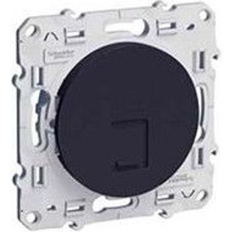Prise RJ45 ODACE anthracite GRADE 3 CAT. 6 STP Ă vis - SCHNEIDER - S546476