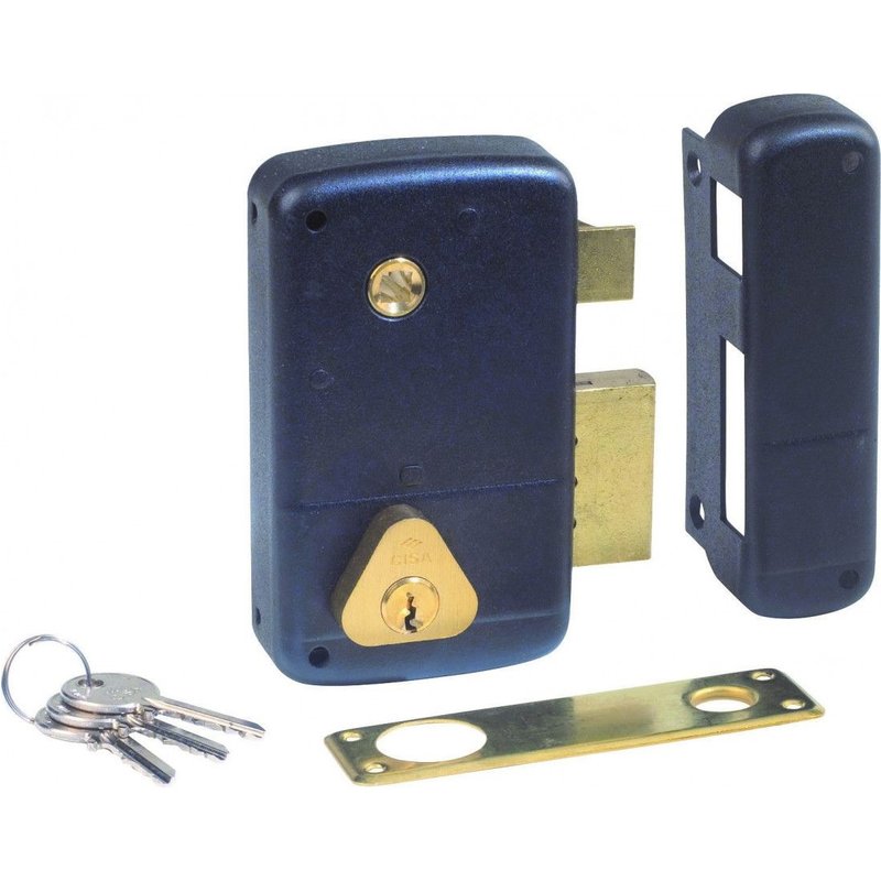 Serrure monopoint en applique verticale Ă fouillot 50mm droite - CISA - 3005045000