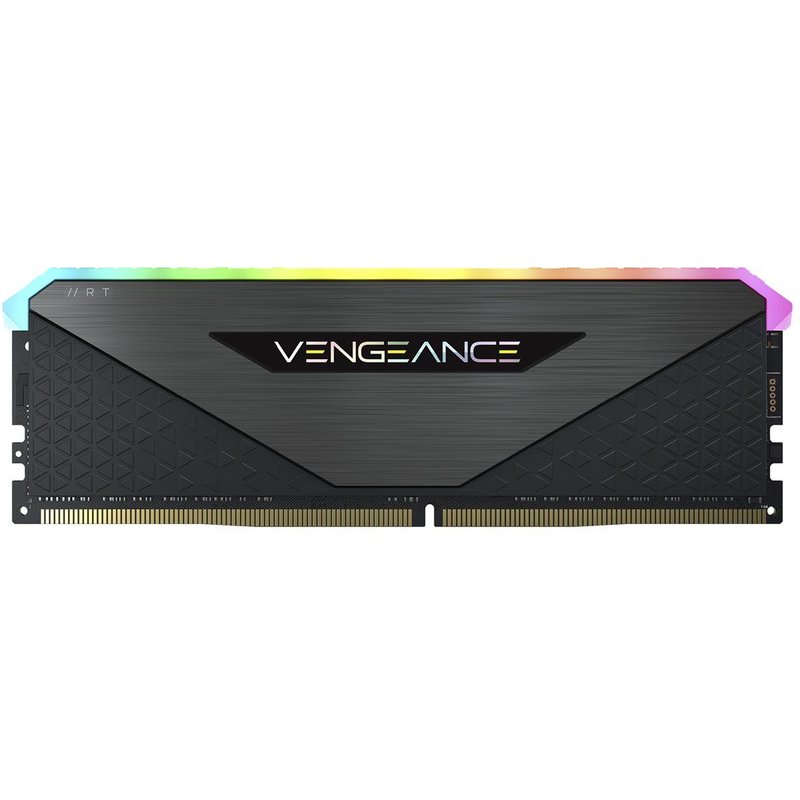 CORSAIR Vengeance RGB RT - DDR4 - kit - 16 Go: 2 x 8 Go - DIMM 288 broches - 3200 MT/s / PC4-25600 - CL16 - 1.35 V - mémoire sans tampon - non ECC - noir
