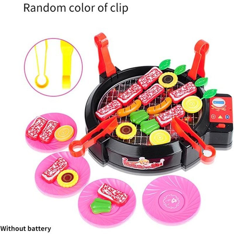 Barbecue Électrique Pour Enfant, Jouet De Simulation De Gril, Jeu De Maison, Four De Cuisine, Ensemble De Jouets Éducatifs
