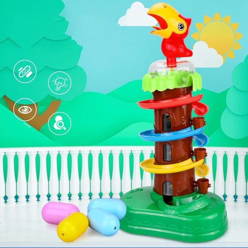 Gobelet à oiseaux de dessin animé pour enfants de 3 à 6 ans, Puzzle coulissant à assembler, jouets éducatifs de la petite enfance