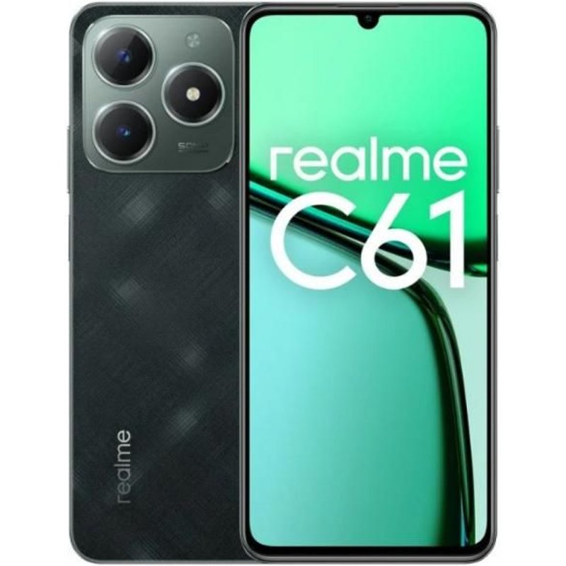 realme C 61 17,1 cm (6.74") Double SIM Android 14 4G USB Type-C 6 Go 128 Go 5000 mAh Vert