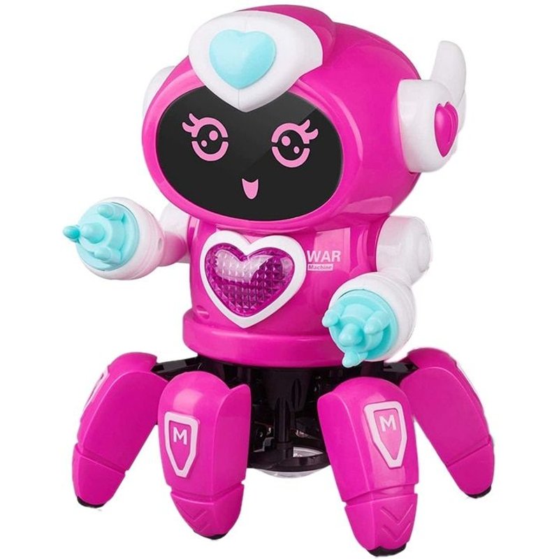 Jouets musicaux à Six griffes pour bébé, Robot de danse pour enfants avec musique et lumières clignotantes LED colorées chantant
