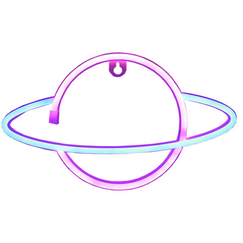 Lampe Led Néon En Forme De Planète, 1 Pièce, Décoration Murale, Luminaire Décoratif En Forme D'univers, Idéal Pour Une Chambre D'enfant, Un Frigidaire Ou Une Chambre À Coucher, Style Kawaii