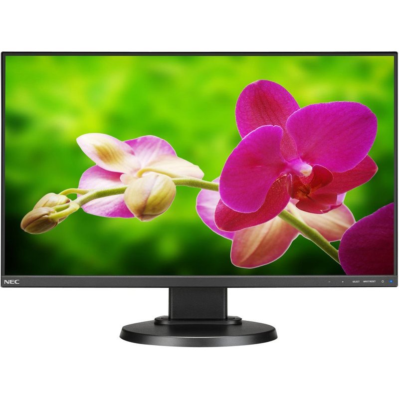NEC MultiSync E242N - Écran LED - 24" - 1920 x 1080 Full HD (1080p) @ 60 Hz - IPS - 250 cd/m² - 1000:1 - 6 ms - HDMI, VGA, DisplayPort - haut-parleurs - noir