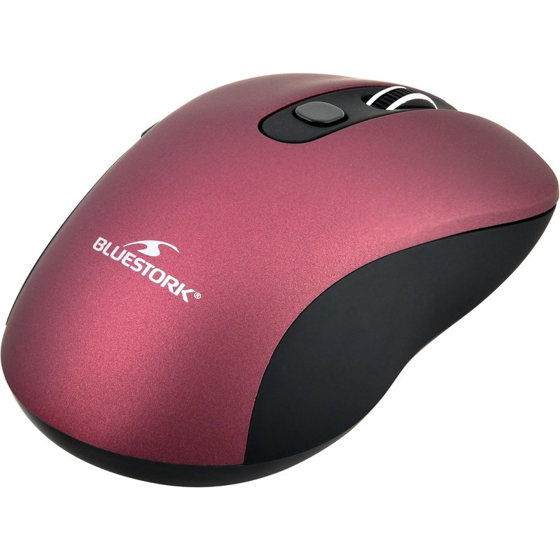 BLUESTORK Metal - Souris - 6 boutons - sans fil - récepteur sans fil USB - métal violet