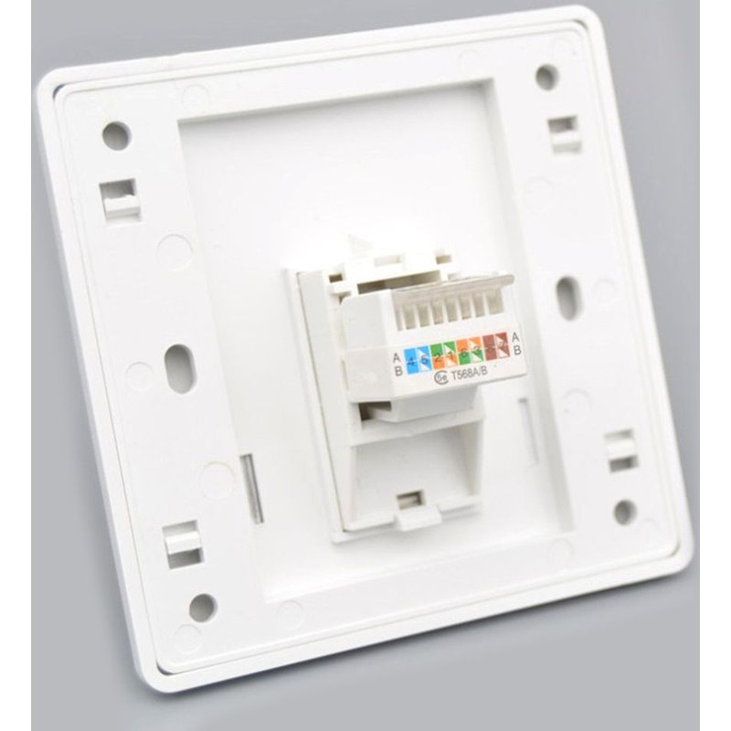 Module réseau d'ordinateur RJ45 CAT5E Type 86x86, panneau de prise, Interface de sortie de câble, facile à installer et à retirer