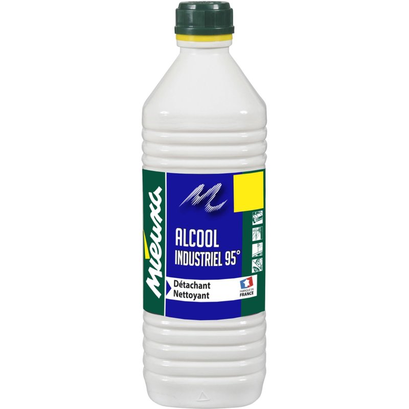 Alcool industriel 95° bouteille de 1 L - Mieuxa - 103052