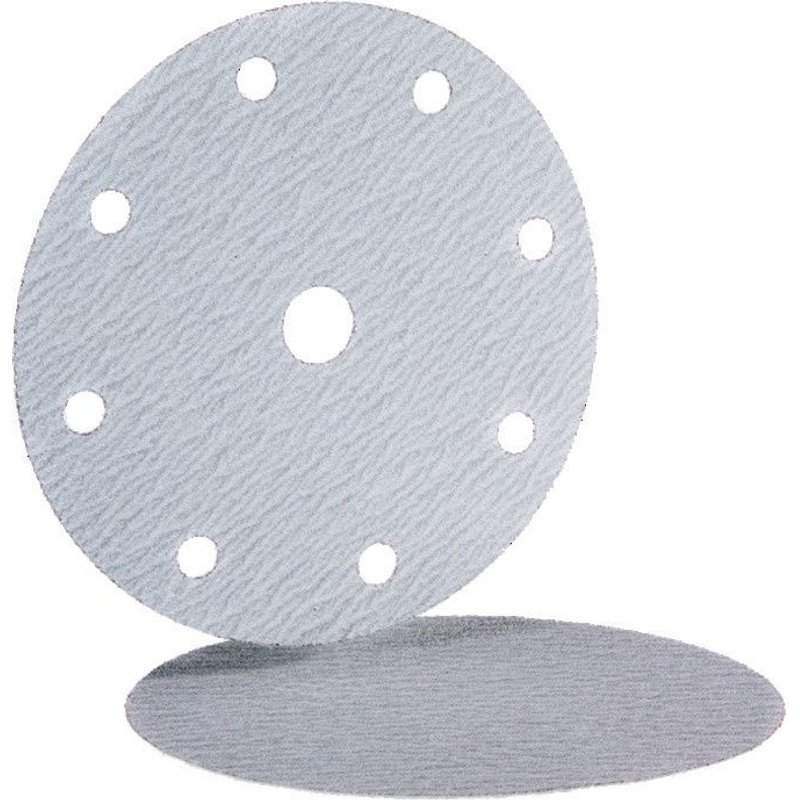 Boîte de 100 disques abrasifs diamètre 150 mm G240 - auto-aggripant - 9 trous - Hermes Abrasifs - 6207676