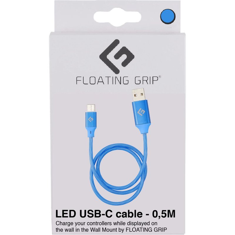 Floating Grip 0,5m Led Usb-c Cable (blue)