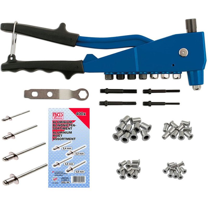 PINCE A RIVET ET A INSERT & ASSORTIMENTS RIVETS ET INSERTS ACIER ALU