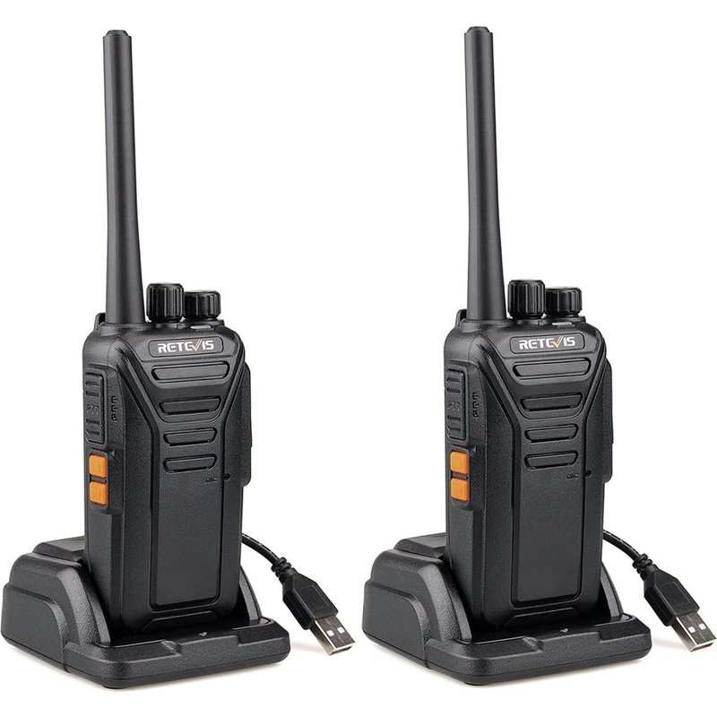 2 talkie walkie professionnels 16 Canaux CTCSS/DCS noir