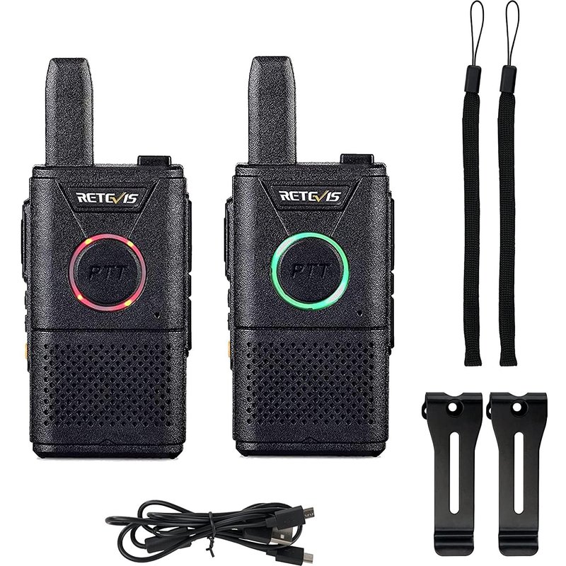 2 talkie walkie double PTT VOX Scan Moniteur 16 Canaux noir