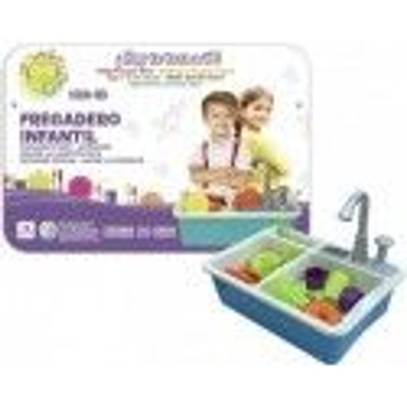 Tachan- Fregadero Infantil Con Bomba De Agua, Color Azul (Cpa 77877)