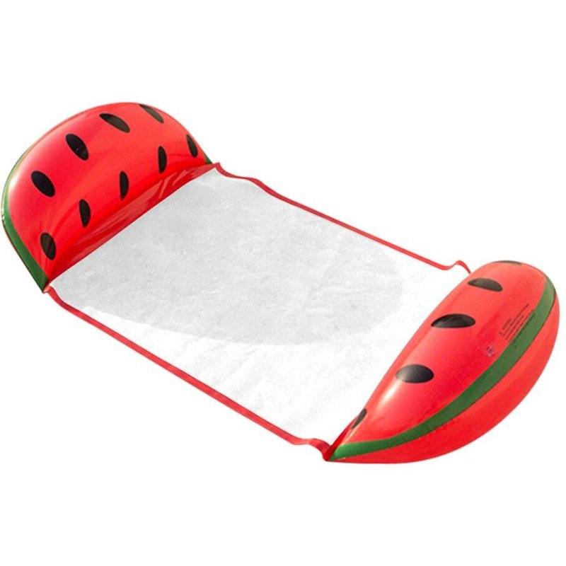 Hamac À Eau Gonflable En Pvc, Lit Balançoire Flottant Inclinable En Maille De Fruits, Matelas À Air Pour Jouets D'eau De Piscine D'été