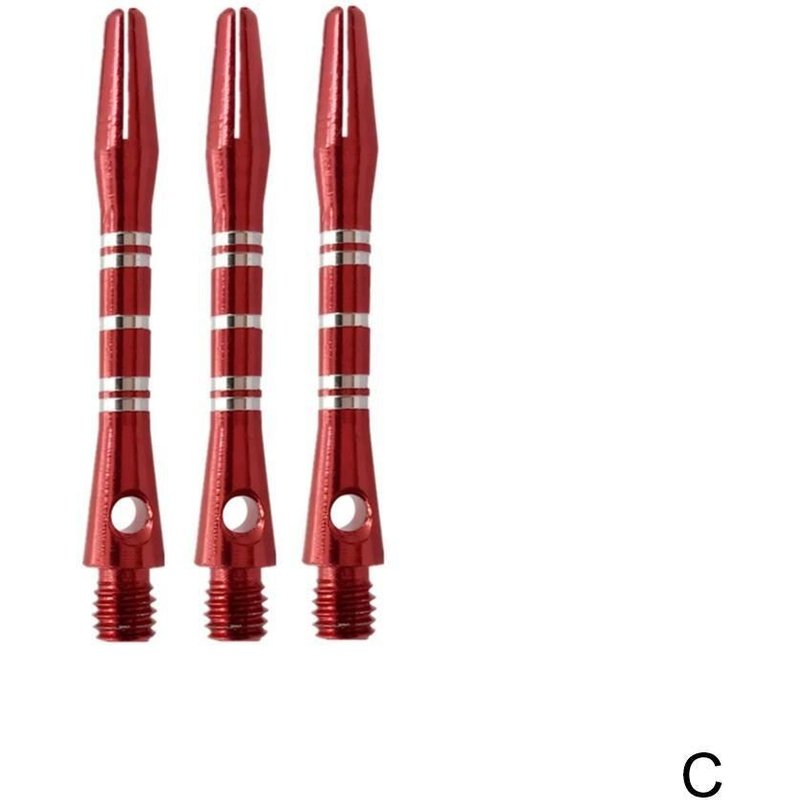 Fléchettes à cinq lignes en alliage d'aluminium, 3 pièces, couleur gravée, fil de 40mm, accessoires métalliques courts