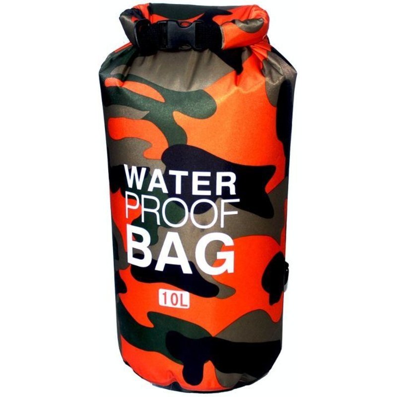 Sac Étanche 10 L, Camouflage - Orange