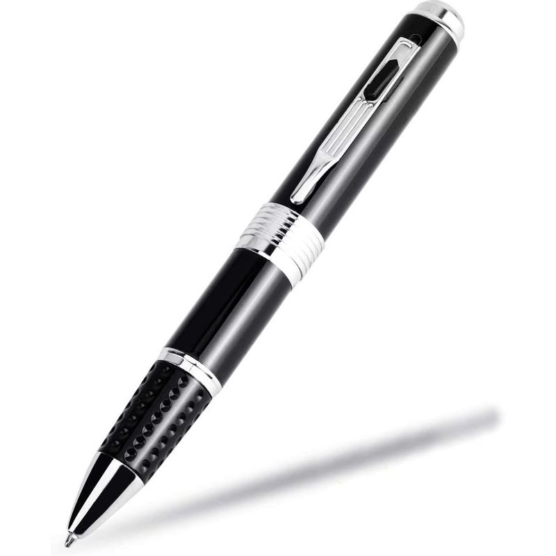 stylo caméra espion 1080P avec micro sd 16 go gris noir