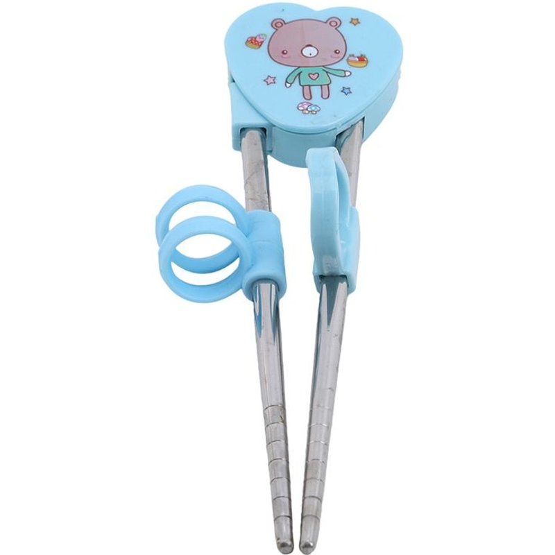 Baguettes Pour Enfants, En Acier Inoxydable, Dessin Animé, Apprentissage, Aide À L'entraînement, Réutilisables, Produits Pour Bébés À La Maison