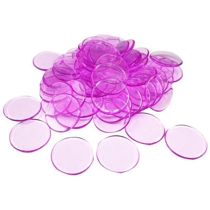 Lot De 100 Jetons De Poker En Plastique, Accessoires Créatifs De 19mm, Marqueurs De Jeu De Banque, De Casino, De Club Familial Amusant