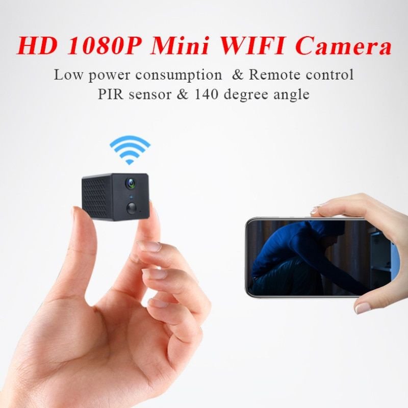 Mini caméra de Surveillance Wifi sans fil, 1080P, FULL Night, étanche, capteur, caméscope