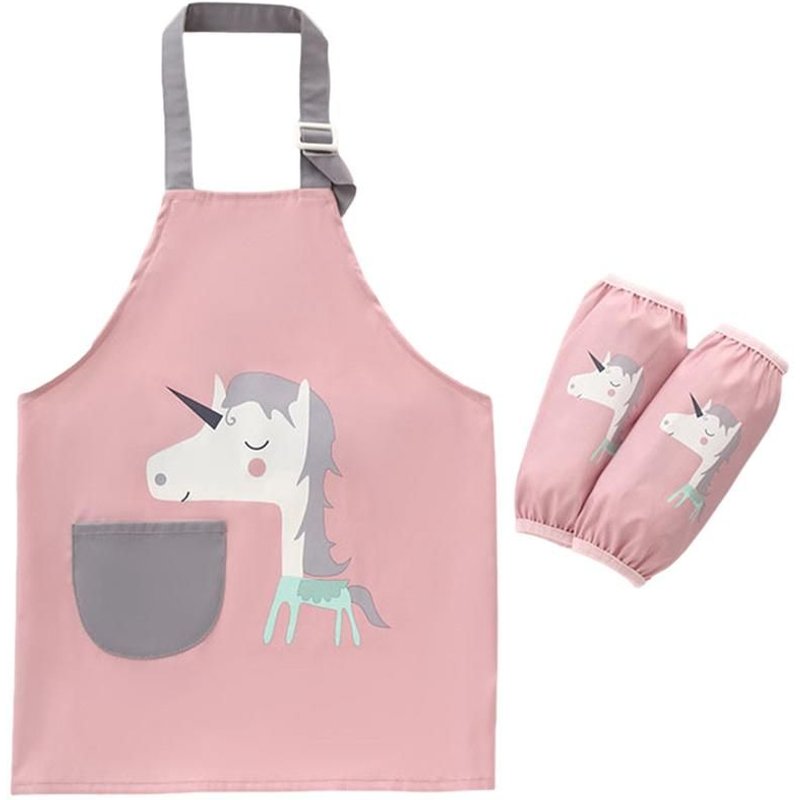 Peinture De Dessin Animé Pour Bébé, Imperméable, Anti Usure, Tablier Pour Enfants, Costume, Smock Artisanal À Manches Longues Pour Enfants