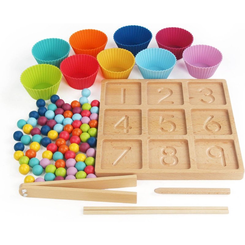 Planche De Bois Montessori Pour Enfants, Jeu De Perles, Jouet De Tri, De Comptage, Éducatif, Intellectuel, Préscolaire