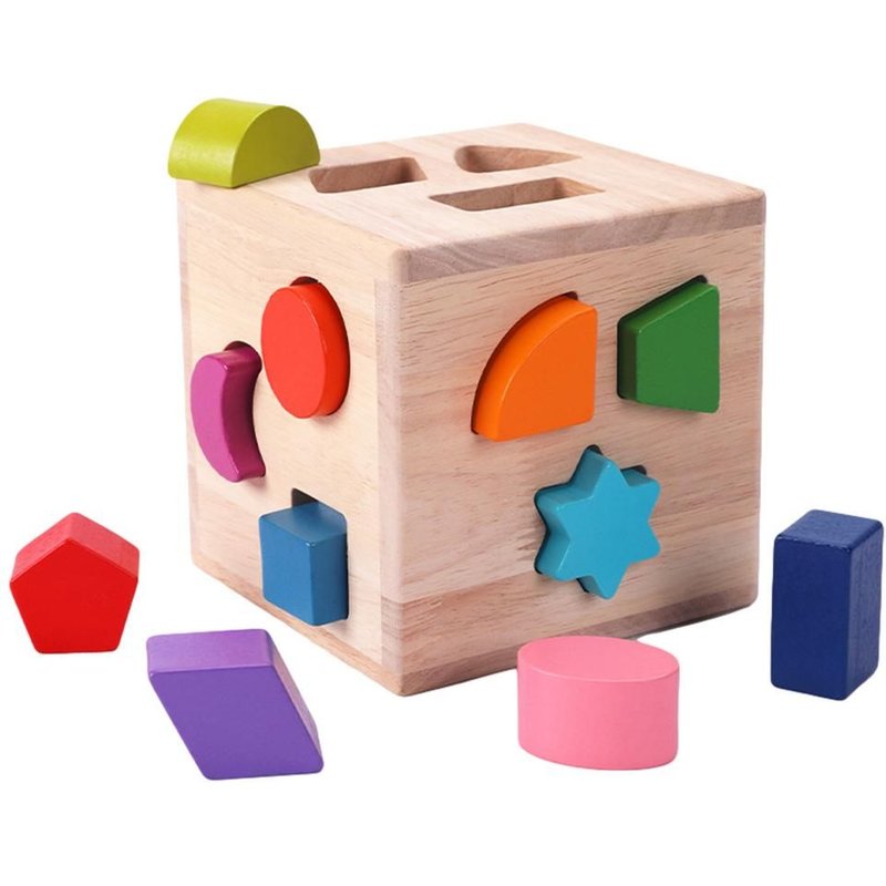 Boîte De Trieuse De Formes En Bois Montessori, Blocs Assortis, Jouet De Trieur De Formes Pour Enfants, Jouets Éducatifs D'intelligence Pour Enfants