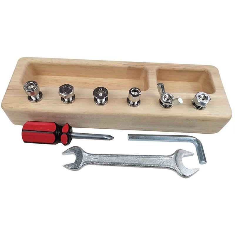 Planche À Tournevis En Bois Montessori Pour Enfants, Jouets Sensoriels Éducatifs, Compétences De Base