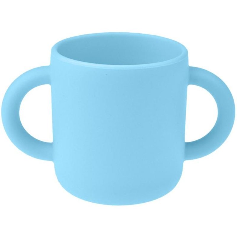 Gobelet En Silicone Avec 2 Poignées, Tasse D'alimentation De 140ml Pour Bébé Qui Apprend À Boire De L'eau, Tasse Anti Brûlure