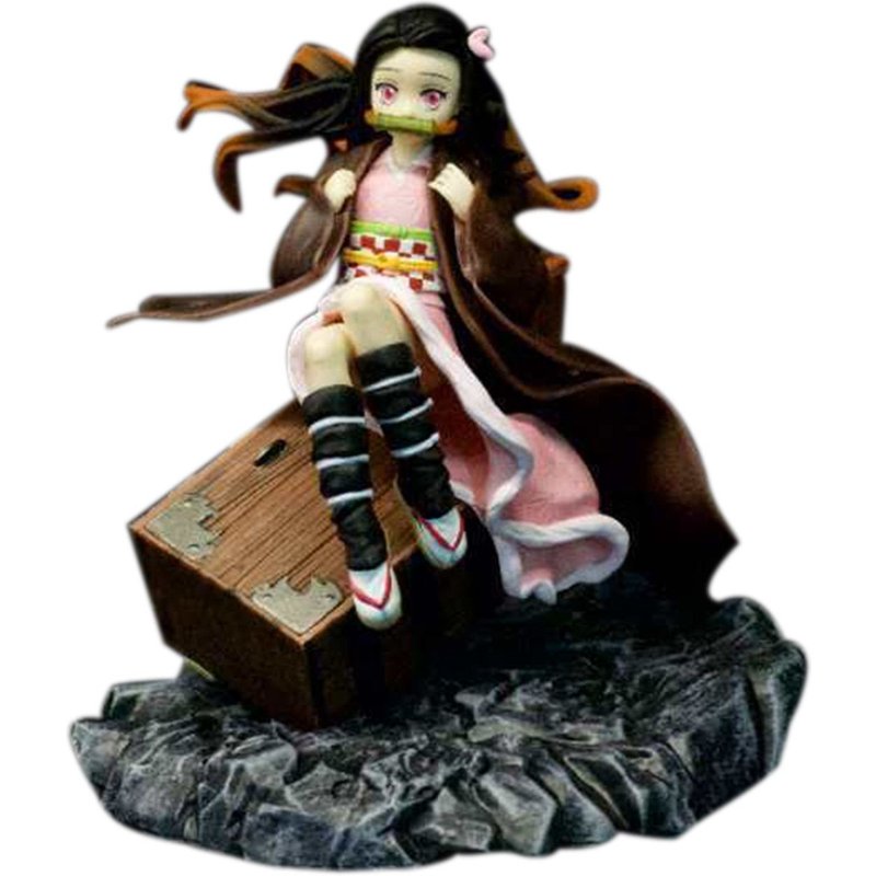 Figurines Anime Japonais En Pvc, Jouets De Décoration, Tanjirou Nezuko Anime Kimetsu No Yaiba