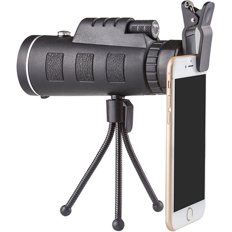 Télescope monoculaire 40x60, haute puissance, Compact, étanche, faible Vision nocturne, prisme BAK4 FMC pour l'observation des oiseaux