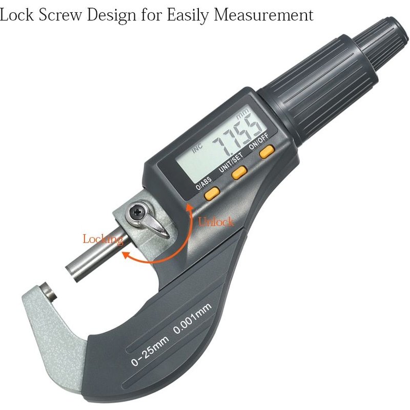 Micromètre numérique 0 25mm 0 1 po, micromètre externe numérique électronique, haute précision 0.001mm, Micro pied à coulisse