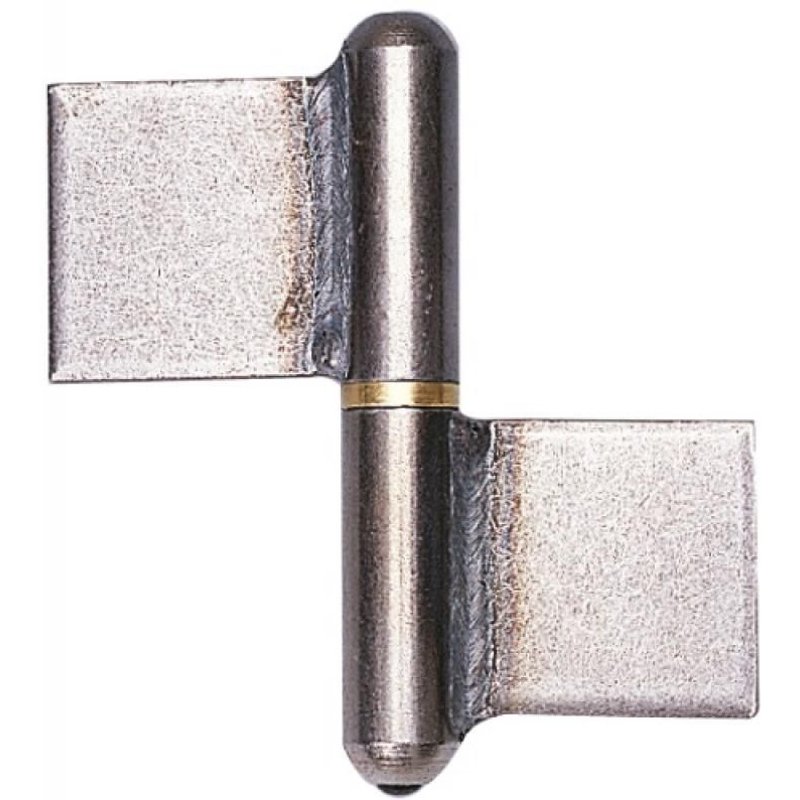 Paumelle de grille - Noeuds ronds lames symétriques hauteur 140 mm