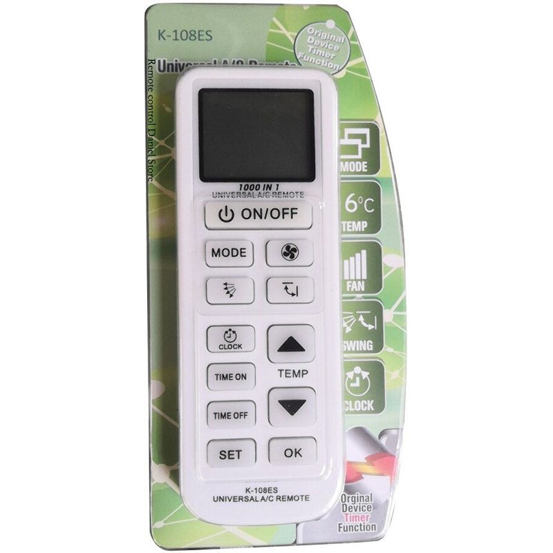 Télécommande émetteur universelle de climatisation A/C K-108ES, compatible TOSHIBA PANASONIC SANYO Nipseyteko