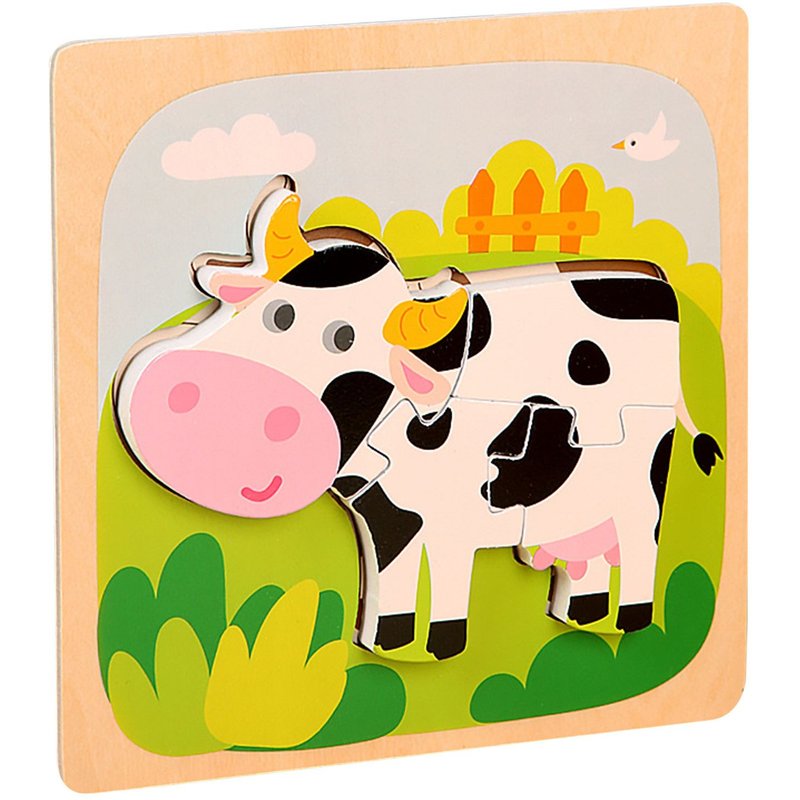 Puzzles En Bois Pour Les Tout-Petits Forme Animale Montessori Toy Puzzles Cadeaux