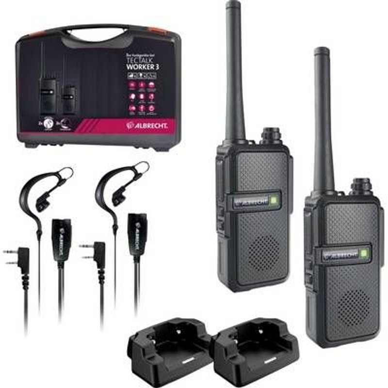 Albrecht Tectalk Worker 3 2er 29825 Talkie-walkie PMR jeu de 2