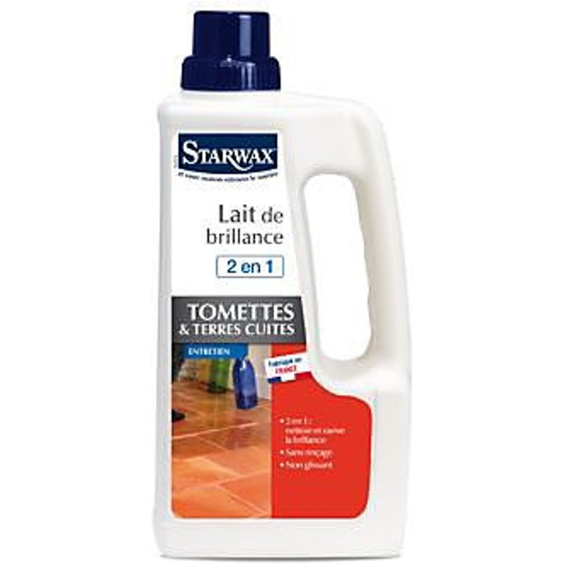 Lait de brillance 2 en 1 tomettes et terres cuites Starwax 1L