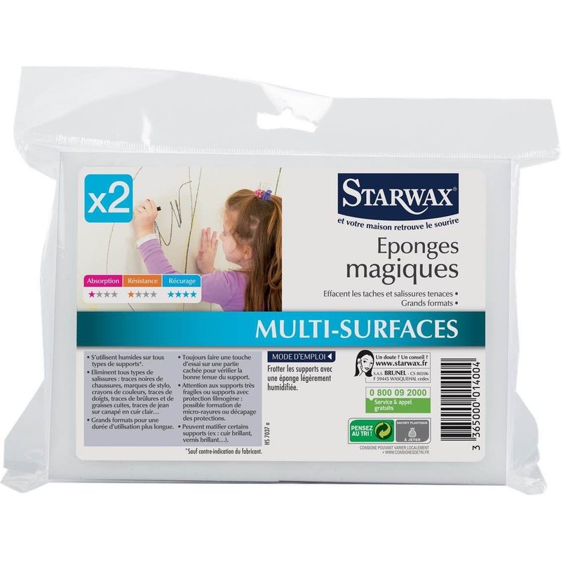 2 Éponges Magiques STARWAX