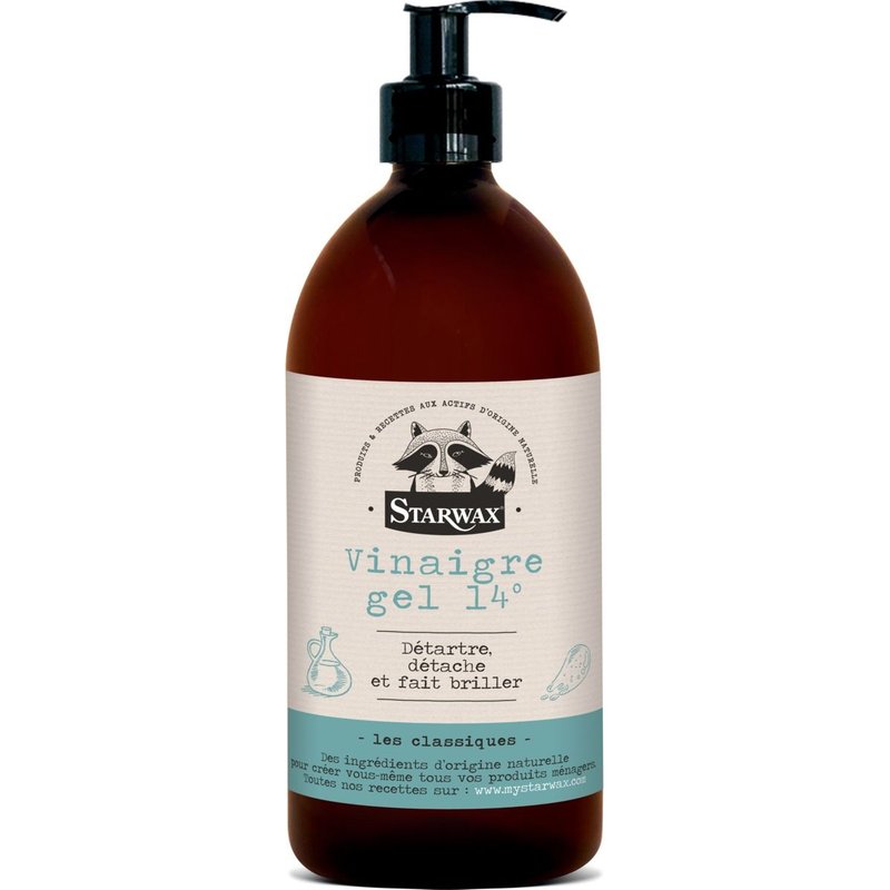 Vinaigre ménager en gel multisurface STARWAX Gel 14° 950 ml