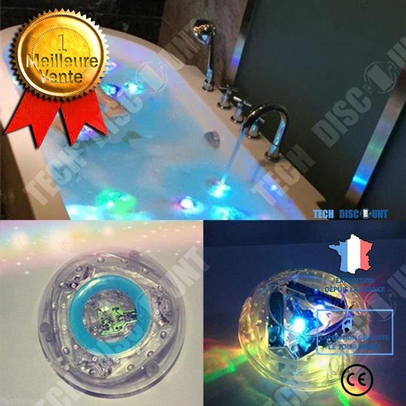 Jouet De Bain Luminescent Accessoire Lumineux De Baignoire Pour Enfants Lumière Led Salle De Bain Accessoire Aquatique Eau